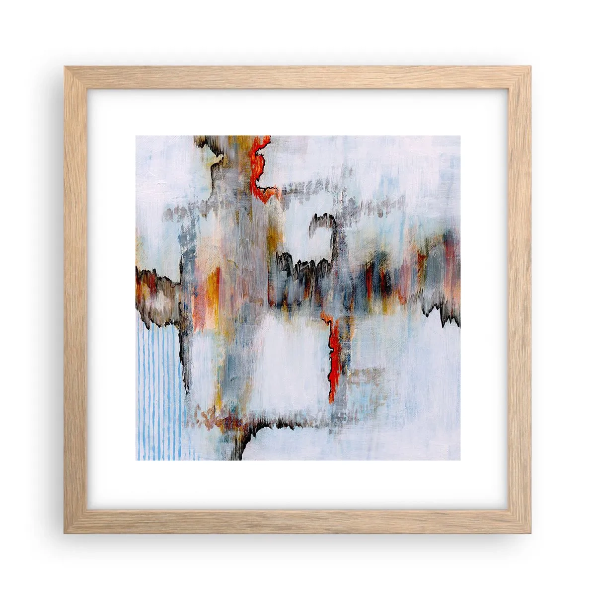 Poster in cornice rovere chiaro - Scritto sull'acqua - 30x30 cm