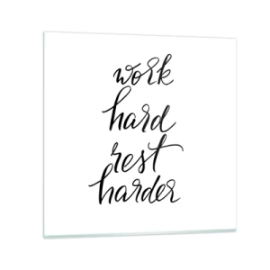 Quadro su vetro - L'equilibrio della vita - 30x30 cm