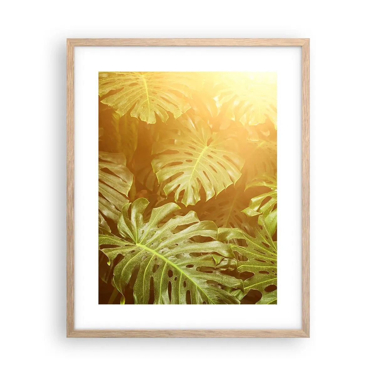 Poster in cornice rovere chiaro - Entrando nel verde... - 40x50 cm