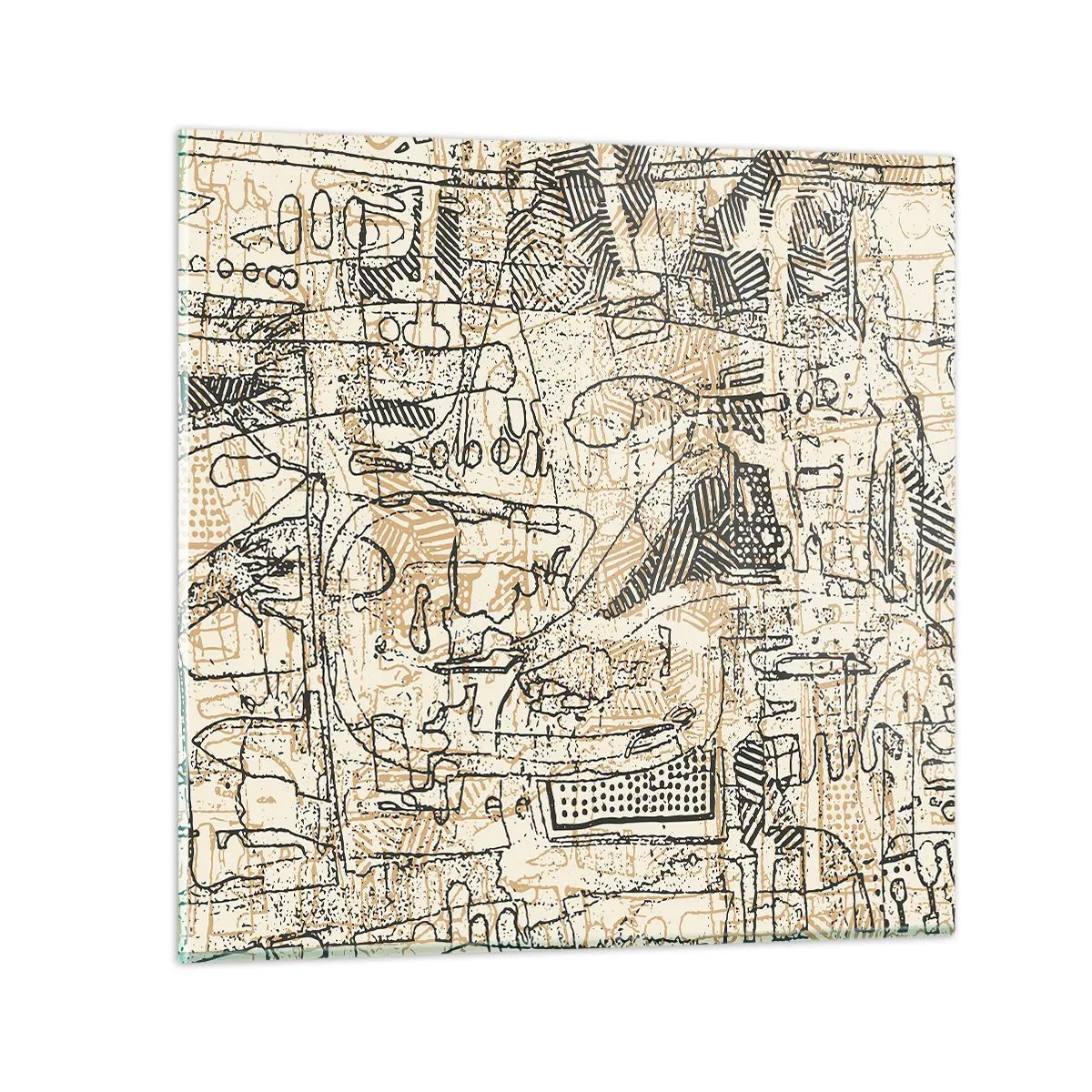 Quadro su vetro - In attesa di essere decifrato - 70x70 cm