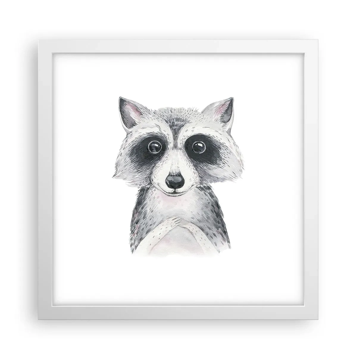 Poster in cornice bianca - Un attimo di commozione - 30x30 cm