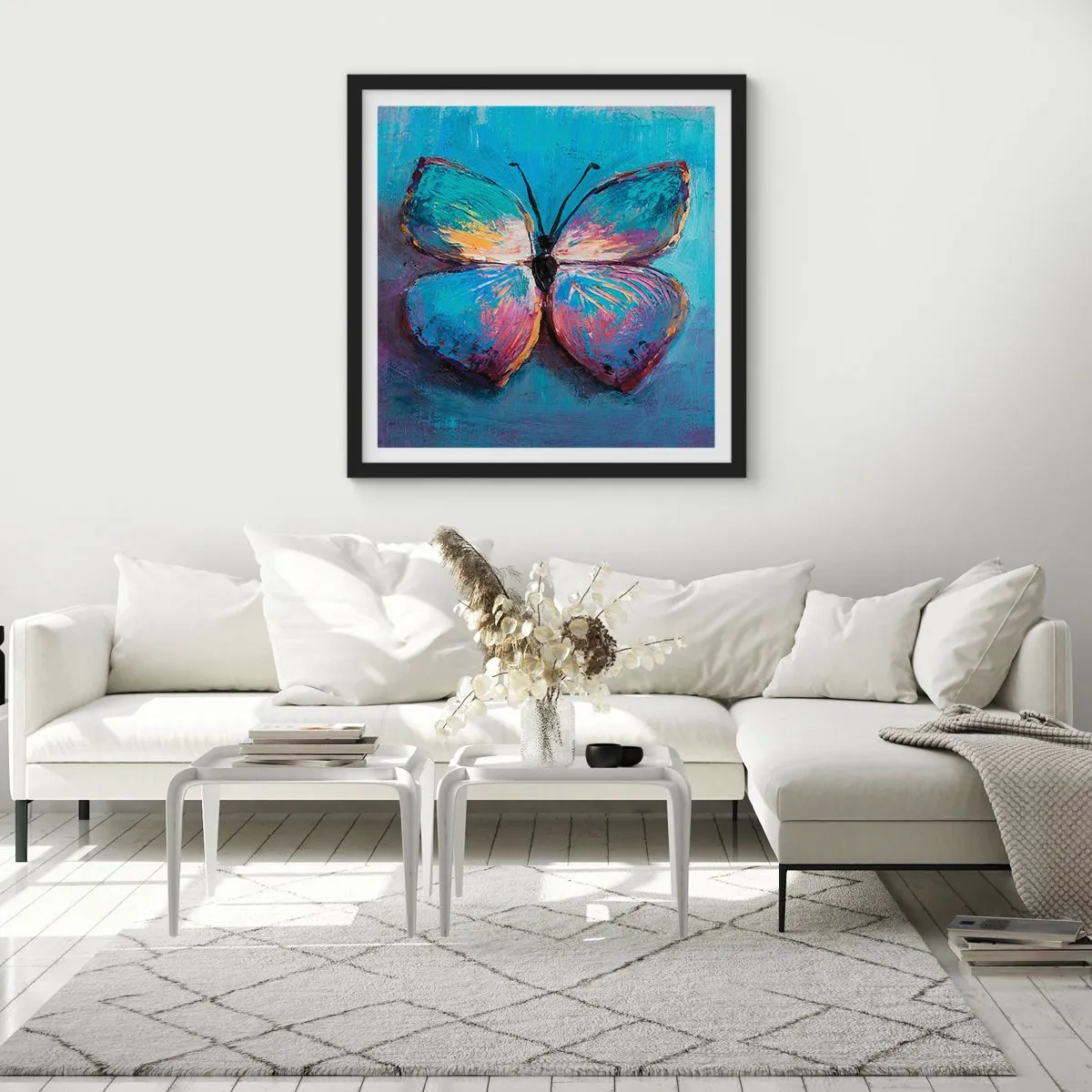 Poster in cornice nera - In tutta la bellezza - 50x50 cm