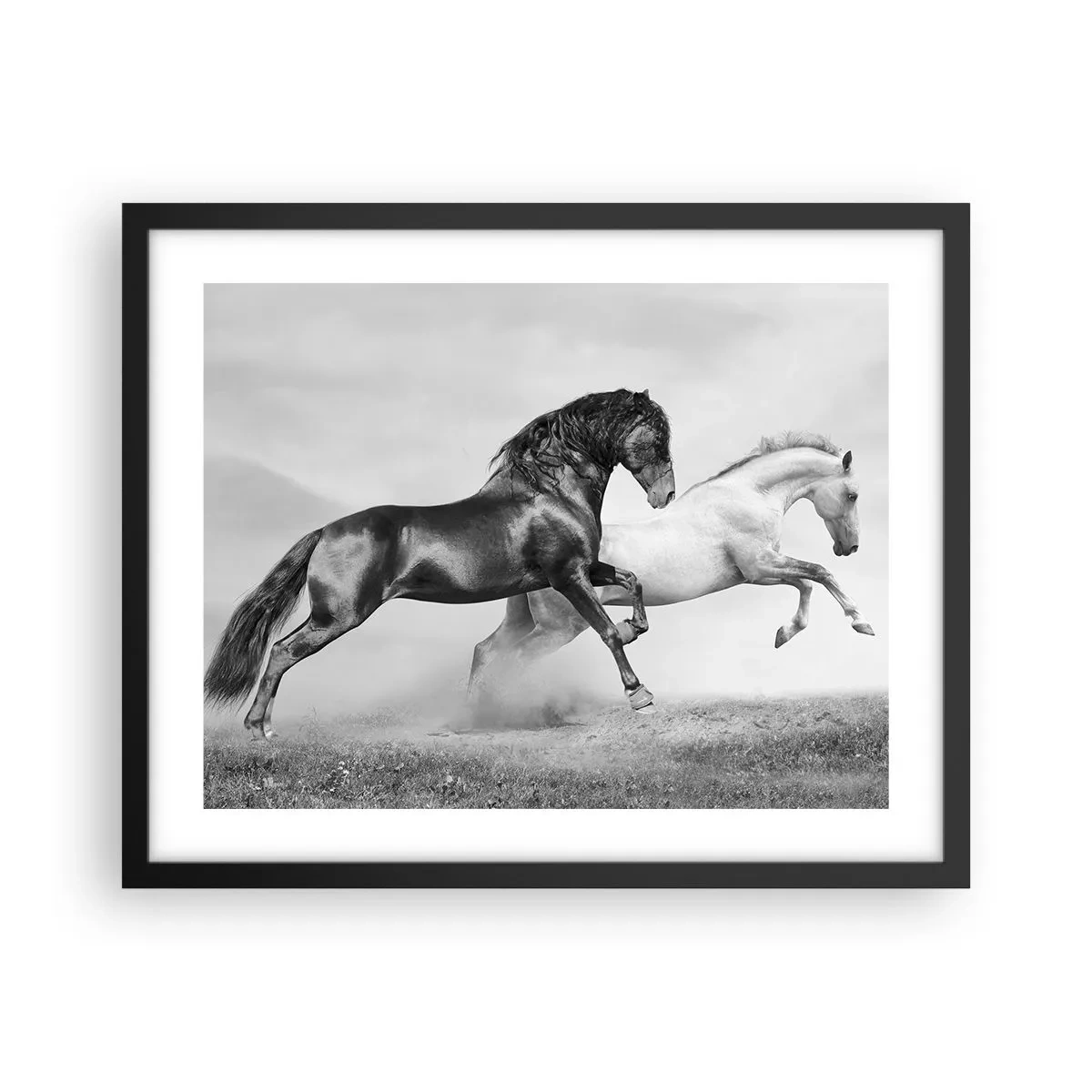 Poster in cornice nera - Angeli e demoni - 50x40 cm
