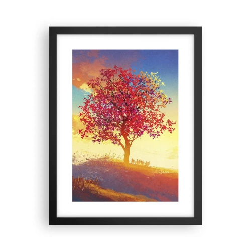 Poster in cornice nera - Pellegrino alla meta - 30x40 cm