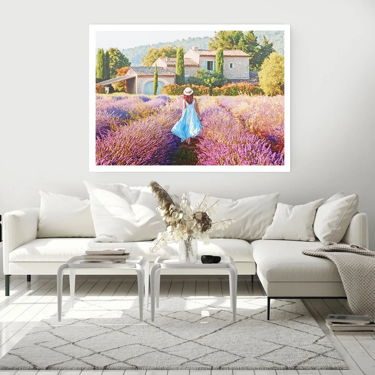Poster - La ragazza nella lavanda - 91x61 cm