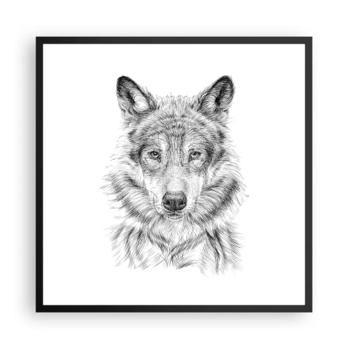 Poster in cornice nera - Condottiero nato - 60x60 cm