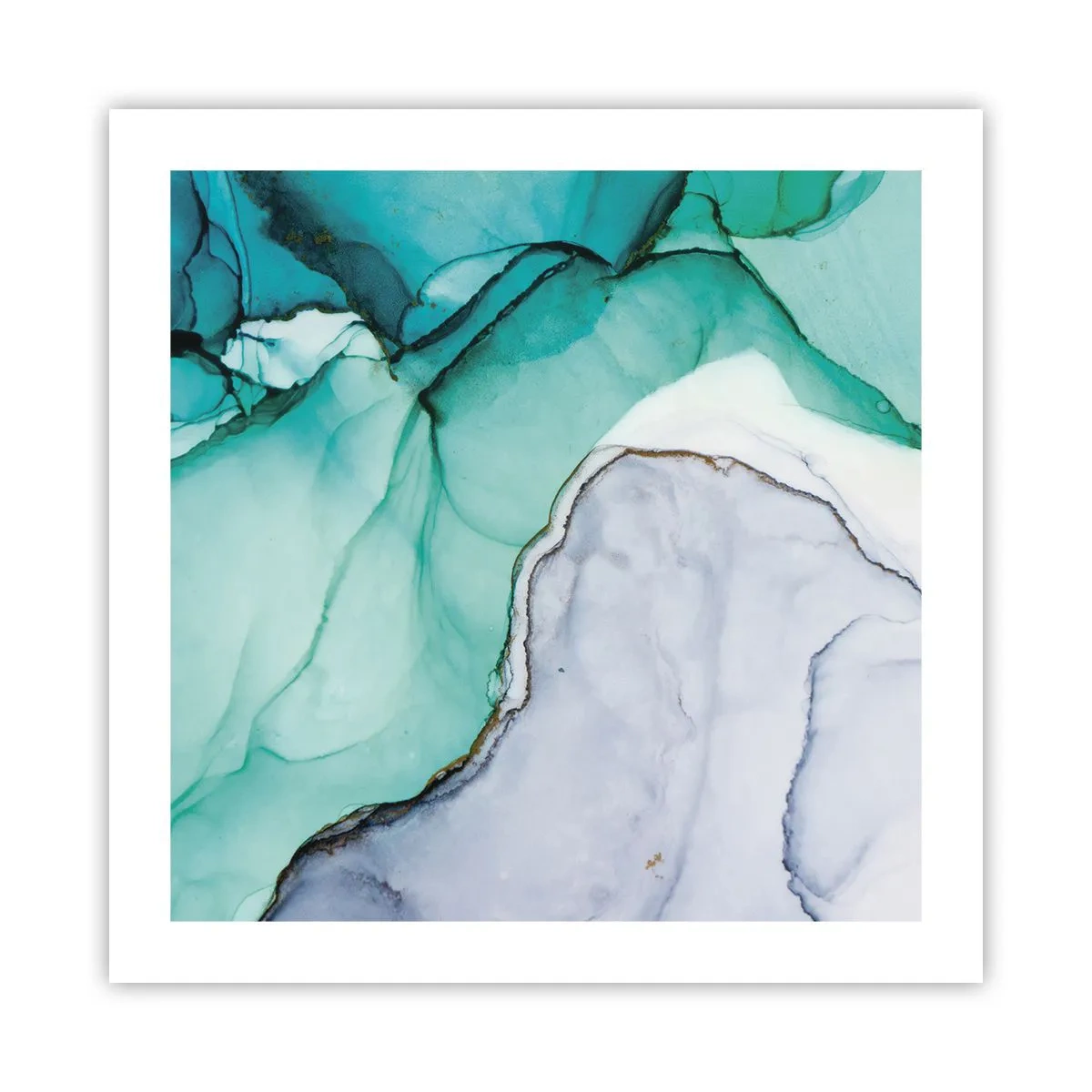 Poster - Studio in turchese - 50x50 cm