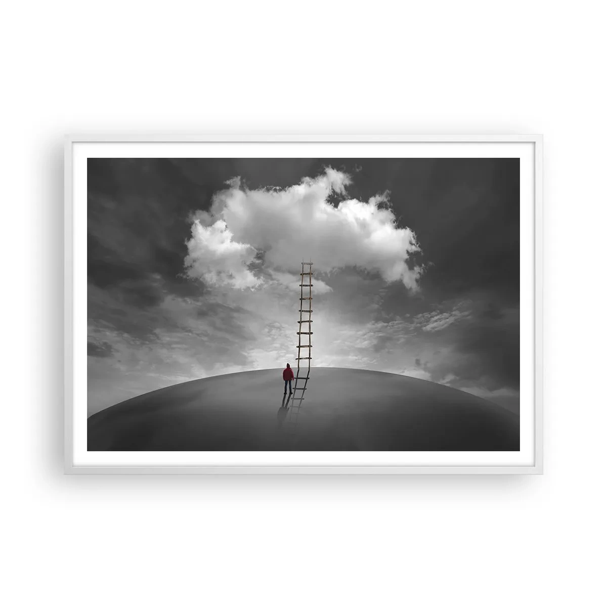 Poster in cornice bianca - Tutto è possibile - 100x70 cm