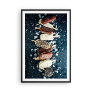 Poster in cornice nera - Il sapore della calda estate - 61x91 cm
