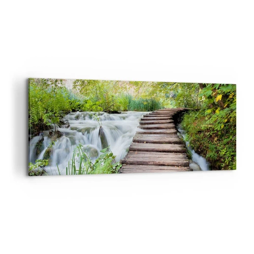 Quadro su tela - Stampe su Tela - Acqua per niente tranquilla - 100x40 cm