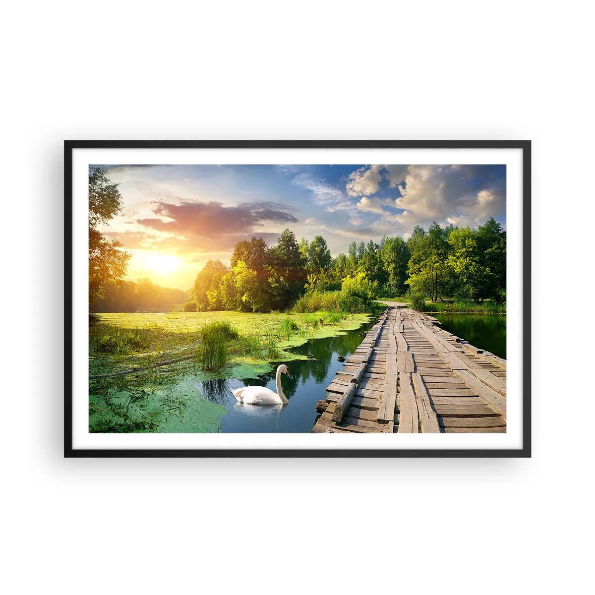 Poster in cornice nera - Estate, estate ovunque - 91x61 cm
