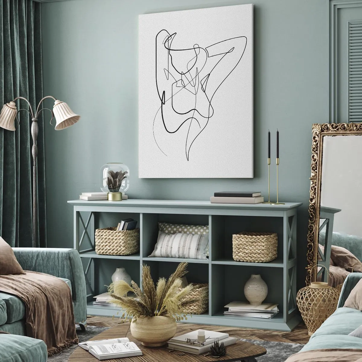 Quadro su tela - Stampe su Tela - Davvero, come sei... - 65x120 cm