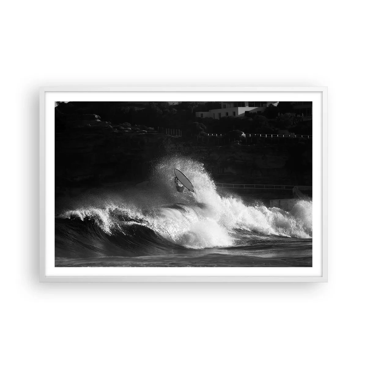 Poster in cornice bianca - Sfida accettata! - 91x61 cm