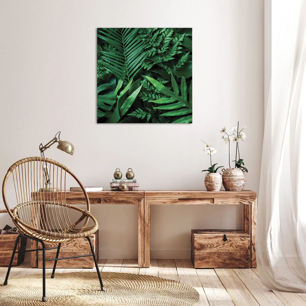 Quadro su tela - Stampe su Tela - Avvolti nel verde - 30x30 cm