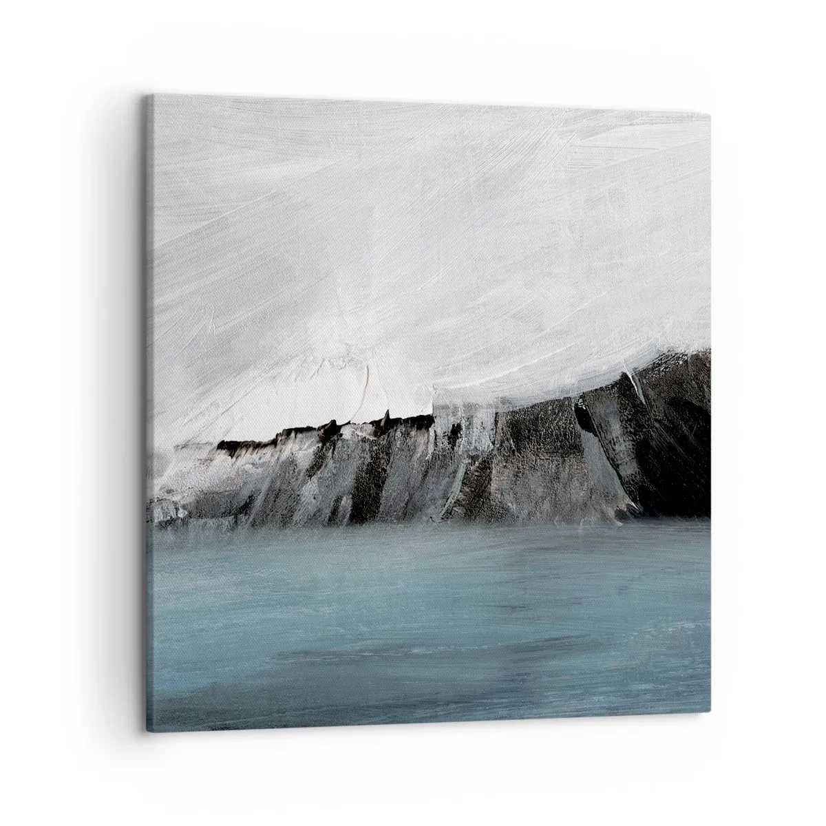 Quadro su tela - Stampe su Tela - Acqua-terra: lo scontro degli elementi - 50x50 cm