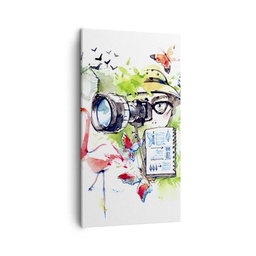 Quadro su tela - Stampe su Tela - Nell'obiettivo del viaggiatore - 45x80 cm