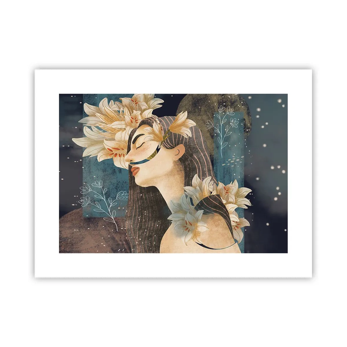 Poster - La favola della principessa con i gigli - 40x30 cm