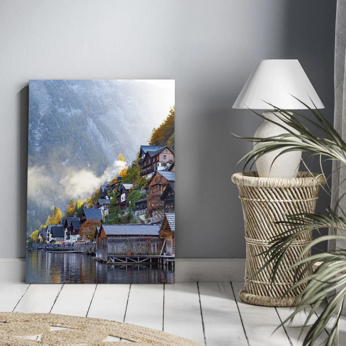Quadro su tela - Stampe su Tela - Atmosfera alpina - 65x120 cm