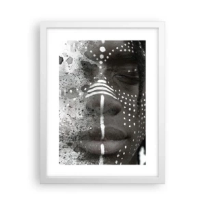 Poster in cornice bianca - Scopri lo spirito primordiale - 30x40 cm