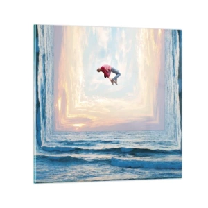 Quadro su vetro - In un'altra dimensione - 40x40 cm