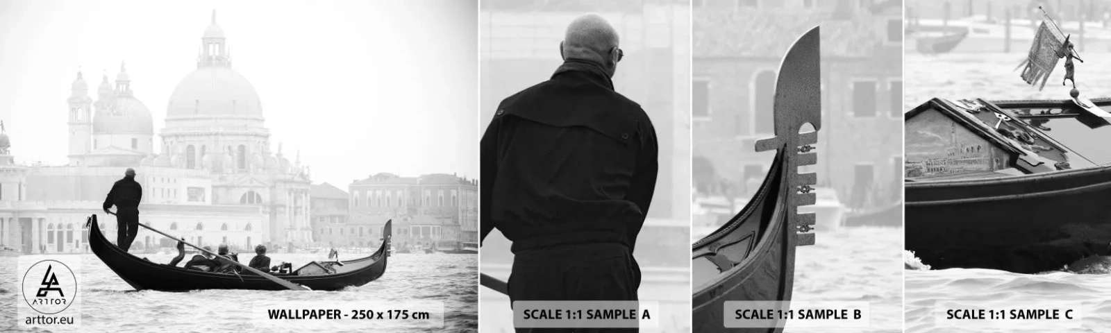 Campione di Fotomurale Adesivo Deluxe Sticker - Viaggio alla fonte della bellezza - Venezia, Città, Architettura - 100x30 cm