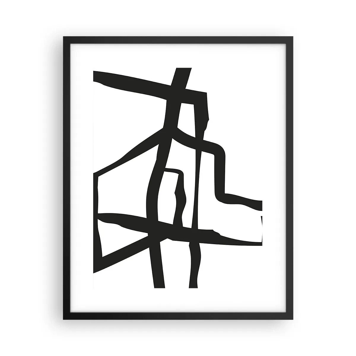 Poster in cornice nera - Struttura bianca e nera - 40x50 cm