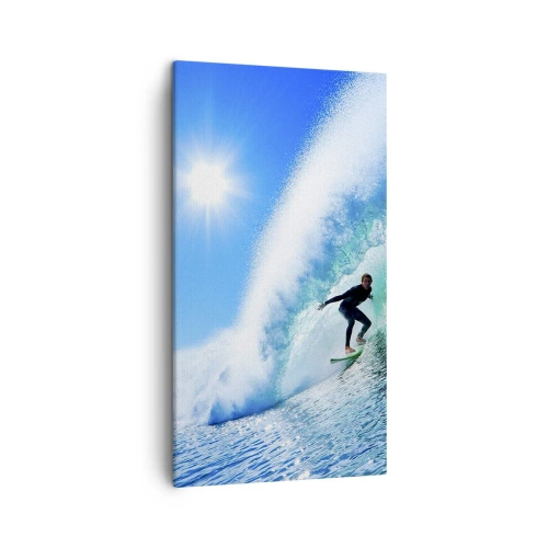 Quadro su tela - Stampe su Tela - Attraverso il grande blu - 45x80 cm