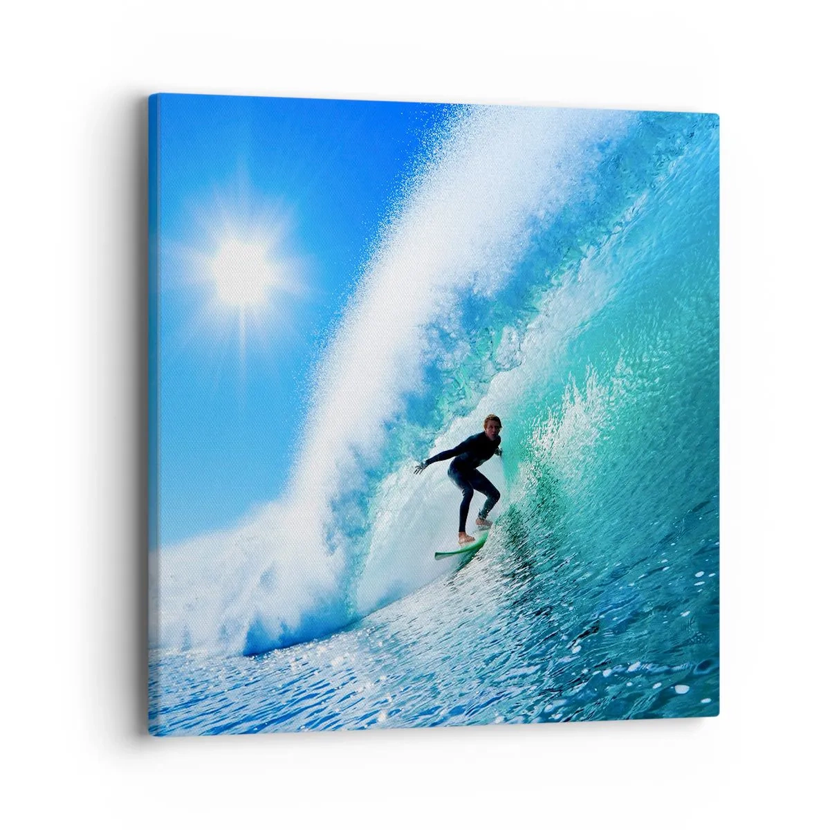 Quadro su tela - Stampe su Tela - Attraverso il grande blu - 40x40 cm