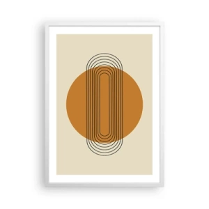 Poster in cornice bianca - Piano perfetto - 50x70 cm