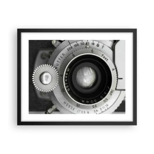 Poster in cornice nera - Racconto su Hollywood - 50x40 cm