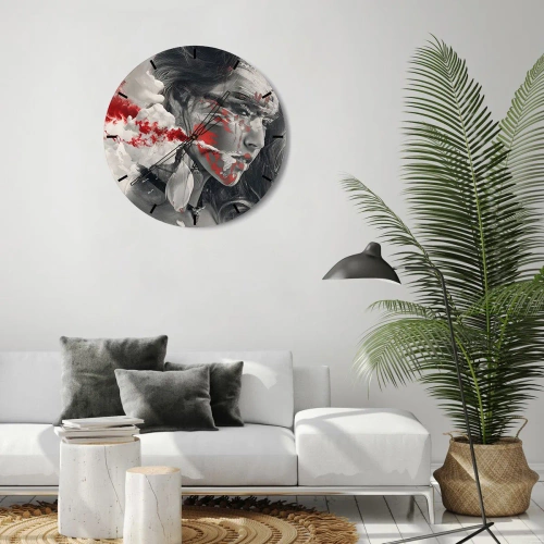 Orologio da parete - Orologio in Vetro - Nei vapori dell'assurdo - 40x40 cm