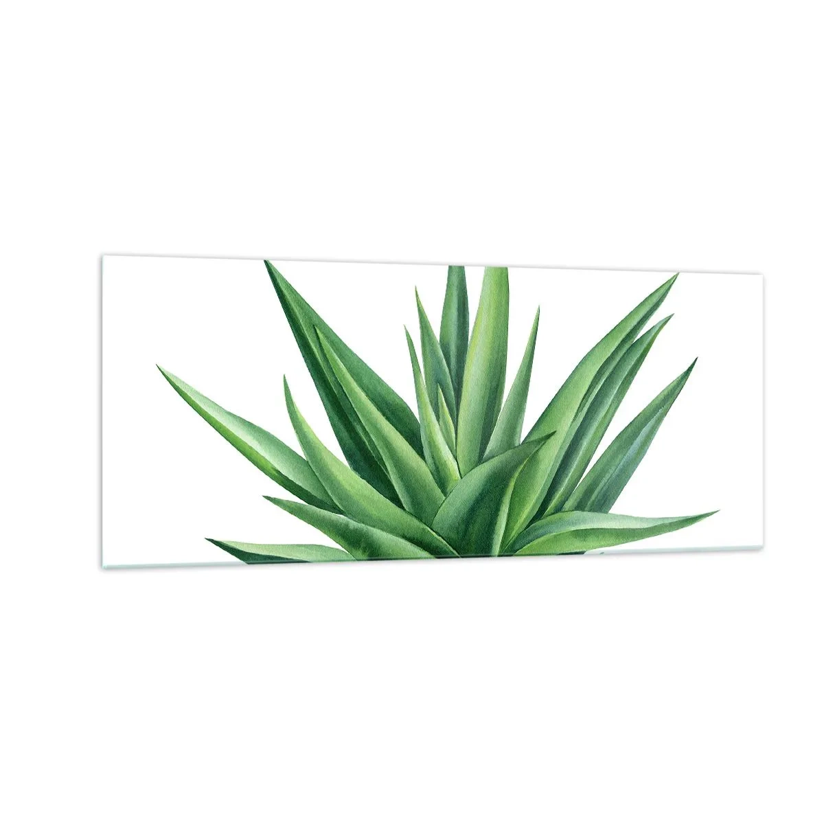 Quadro su vetro - Verde - forza - vita - 100x40 cm