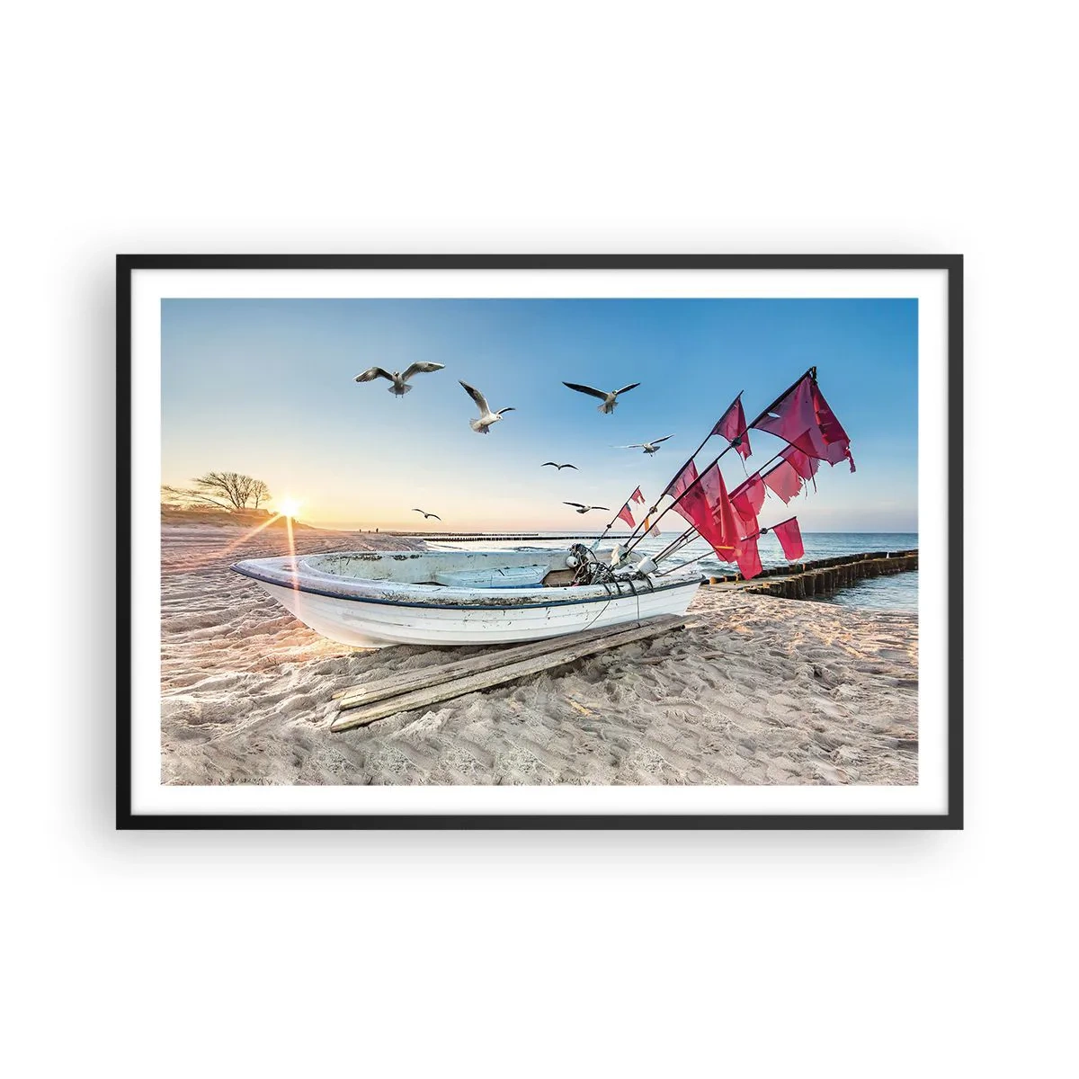 Poster in cornice nera - Meritato riposo - 91x61 cm