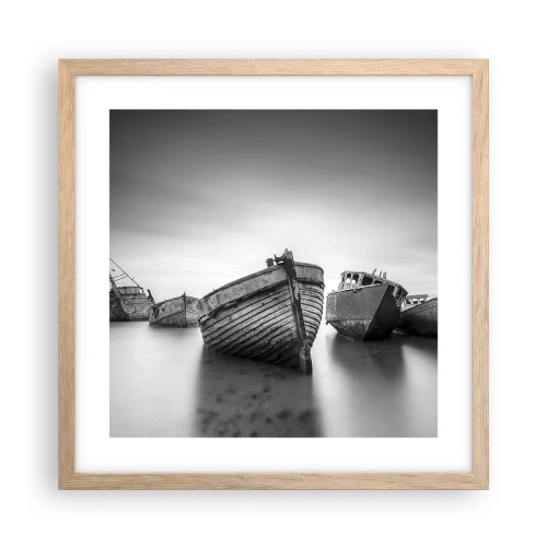 Poster in cornice rovere chiaro - Sono solo ricordi... - 40x40 cm