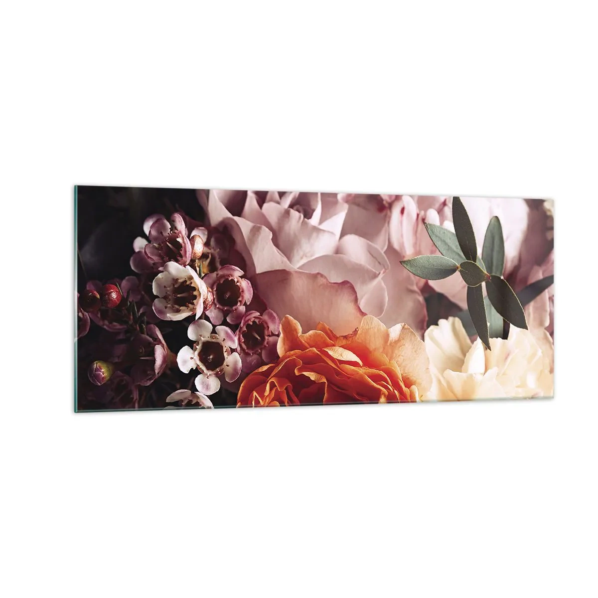 Quadro su vetro - Avvolti dalla bellezza - 100x40 cm