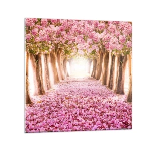 Quadro su vetro - La strada verso il paradiso - 70x70 cm