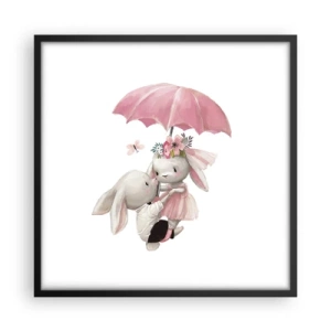 Poster in cornice nera - Questo è proprio amore - 50x50 cm