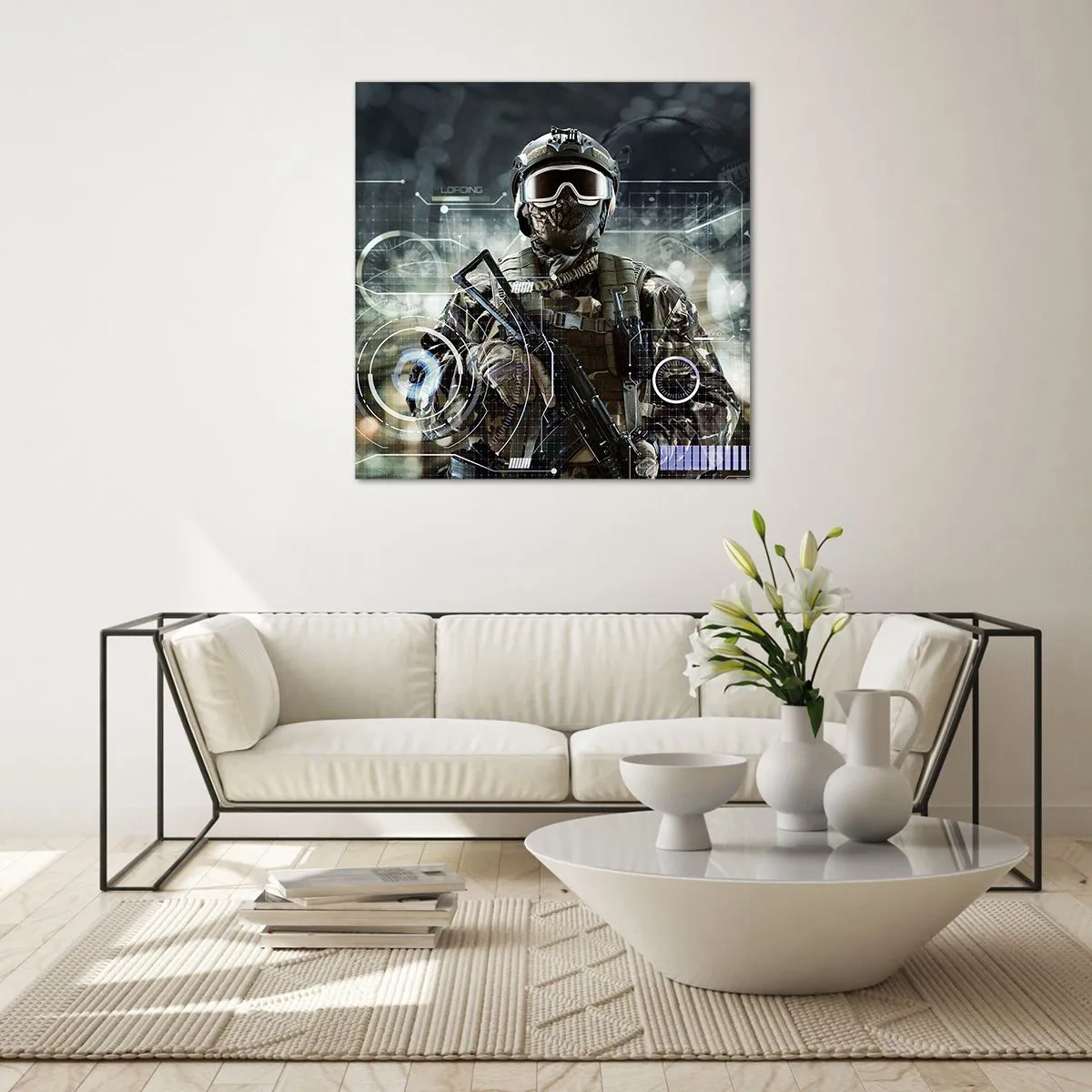 Quadro su vetro - Potenza al quadrato - 60x60 cm