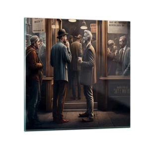 Quadro su vetro - Il buon momento della giornata - 60x60 cm