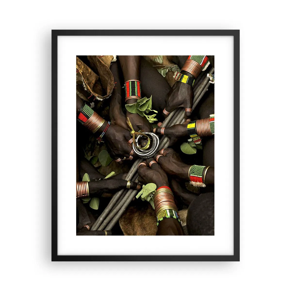 Poster in cornice nera - Siamo insieme - 40x50 cm