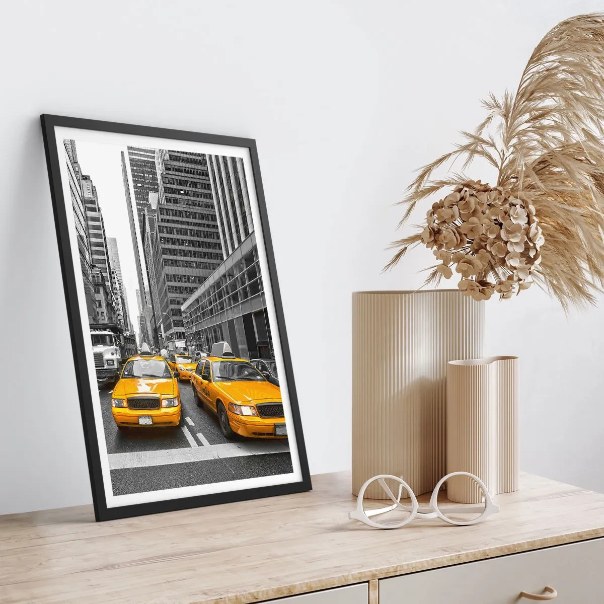 Poster in cornice nera - Siamo noi che coloriamo la città - 50x70 cm