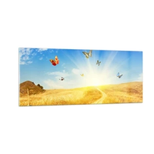 Quadro su vetro - Come non amare l'estate? - 100x40 cm