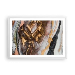 Poster in cornice bianca - L'elemento della terra - 70x50 cm