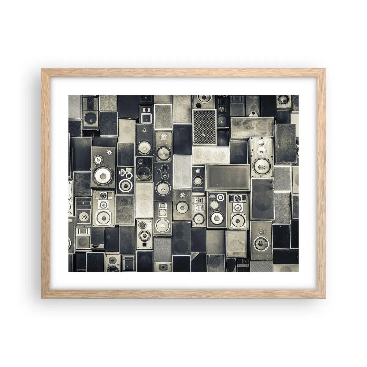 Poster in cornice rovere chiaro - Armonia di suoni - 50x40 cm