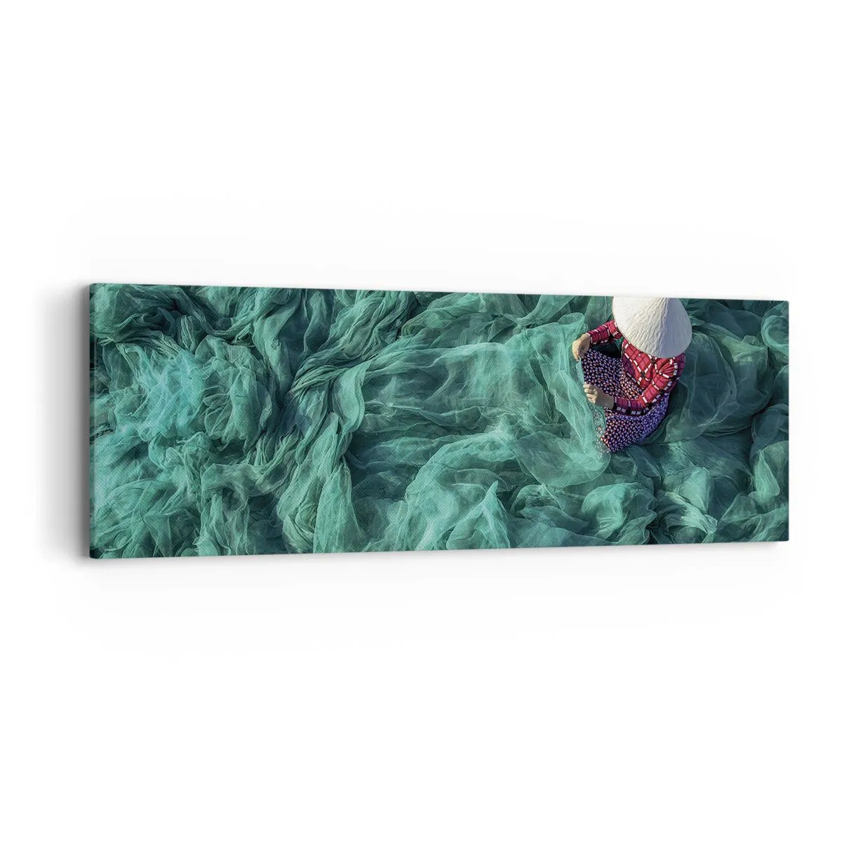 Quadro su tela - Stampe su Tela - Nel mare di reti - 90x30 cm