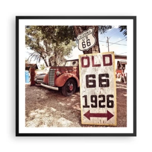 Poster in cornice nera - La leggenda della provincia americana - 60x60 cm