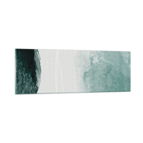 Quadro su vetro - Incontro con la nebbia - 90x30 cm