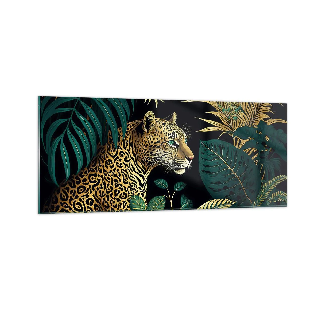 Quadro su vetro - Il signore della giungla - 100x40 cm