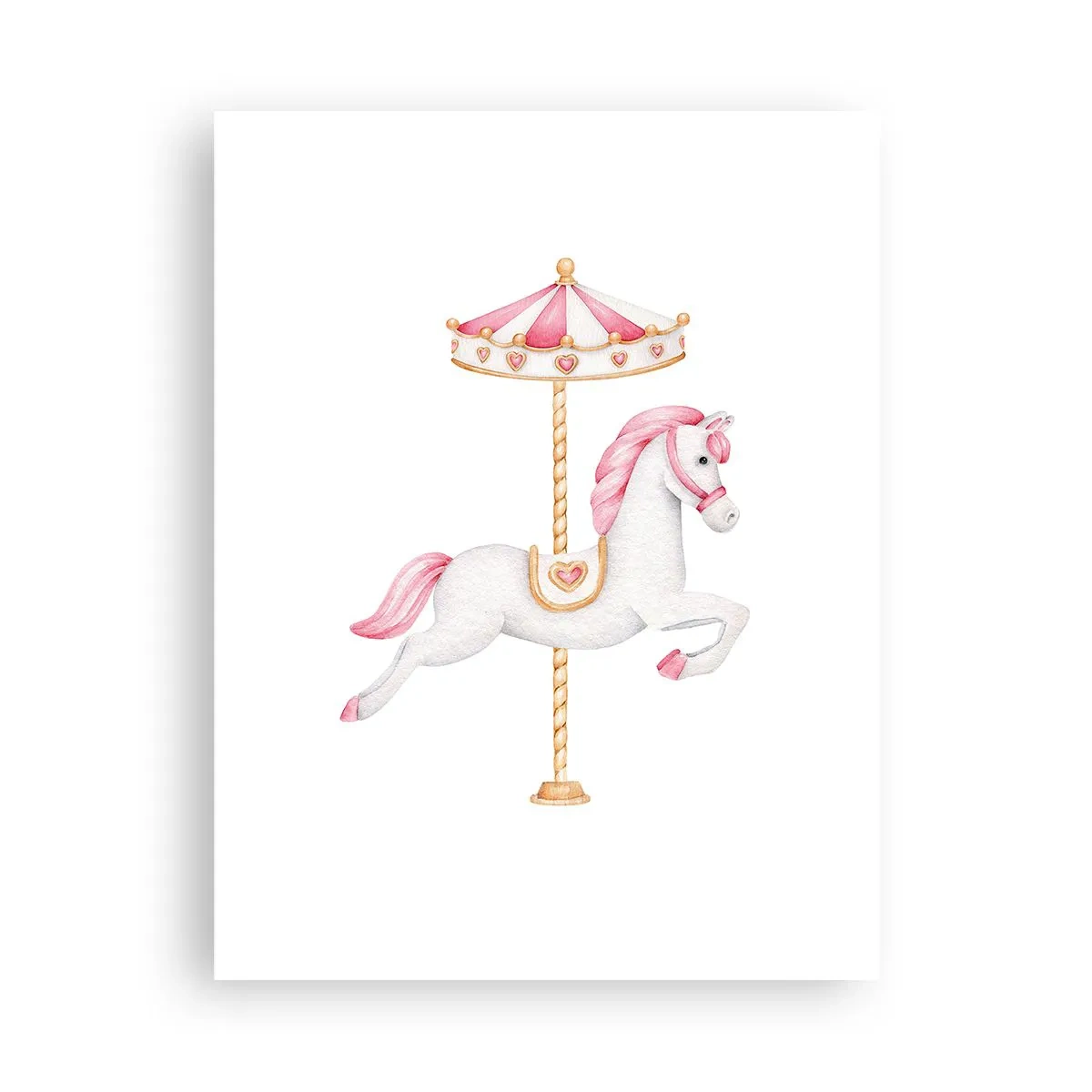 Poster - Partito al galoppo. - 30x40 cm