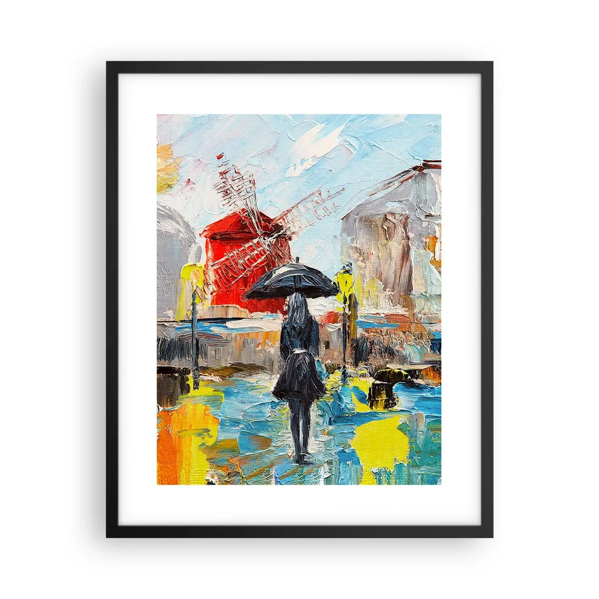 Poster in cornice nera - Leggende di Parigi - 40x50 cm